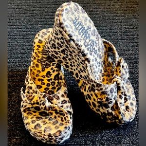 Punkrose Leopard Print Wedge